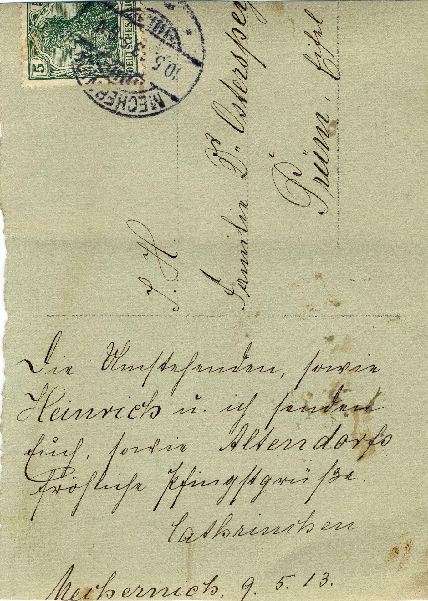 Die Handschrift von Katharina Schüller